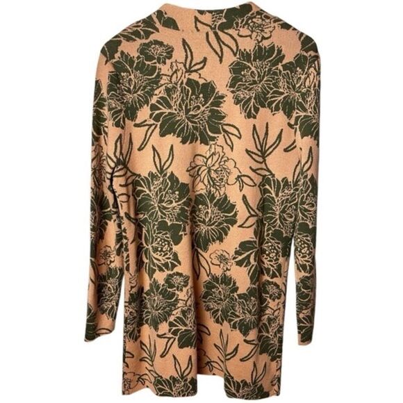 Soft Surroundings Sweater Woman’s M Desert Rose Peach Dreams Open Front - Picture 3 of 5